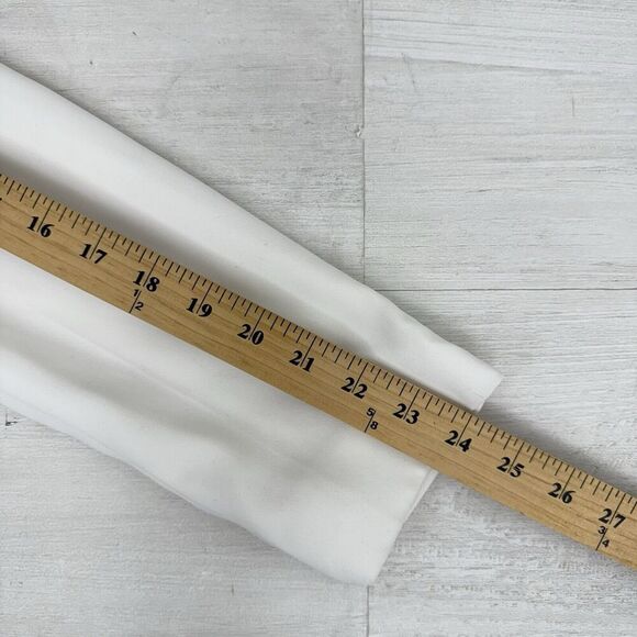 Zara Longline White Double Breasted‎ Blazer Women S Tailored Notch Collar Lined - Picture 14 of 16